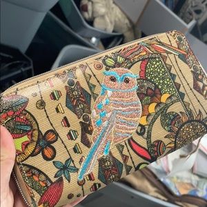 Sakroots wallet with owls